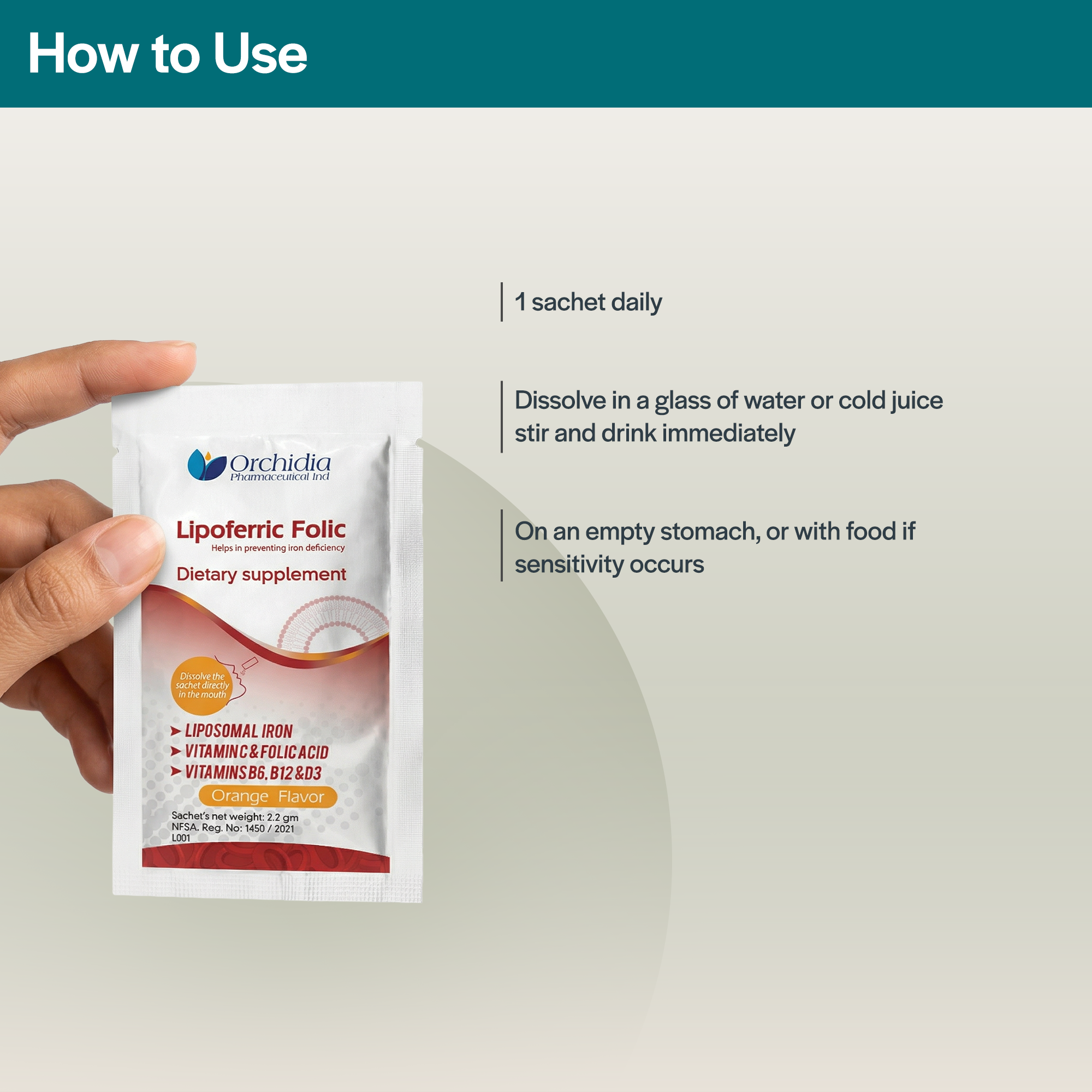 Lipoferric Folic – 30 Sachets