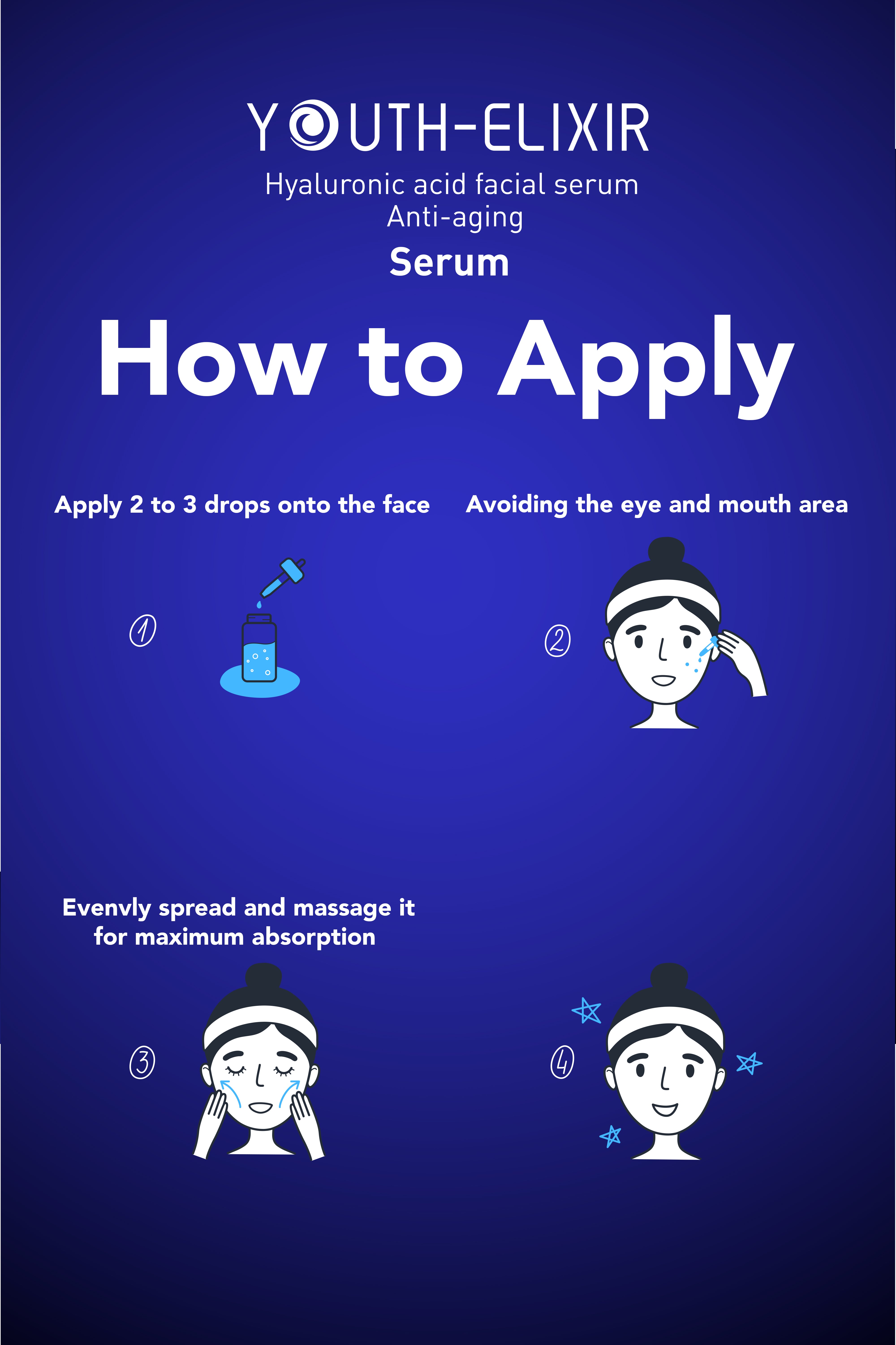 Youth Elixir Hyaluronic Acid Serum – Anti-aging serum - 30ml