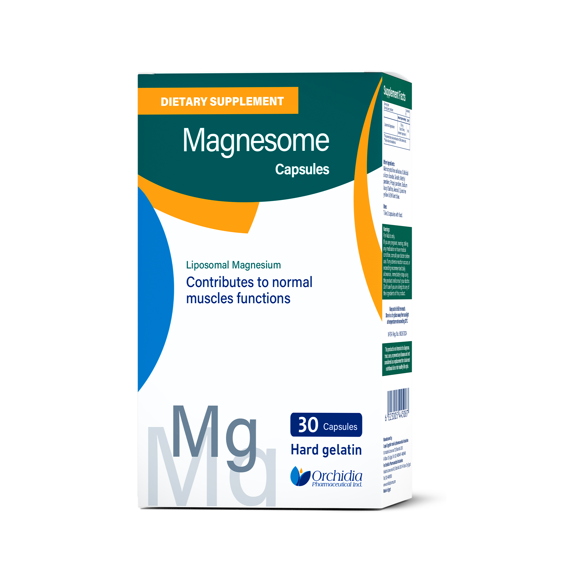 Magnesome, Liposomal Magnesium Supplement – 30 Capsules no background