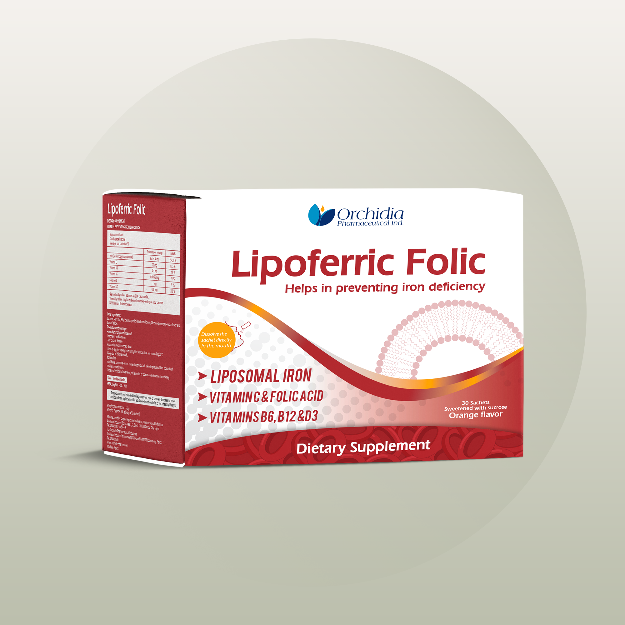 Lipoferric Folic – 30 Sachets