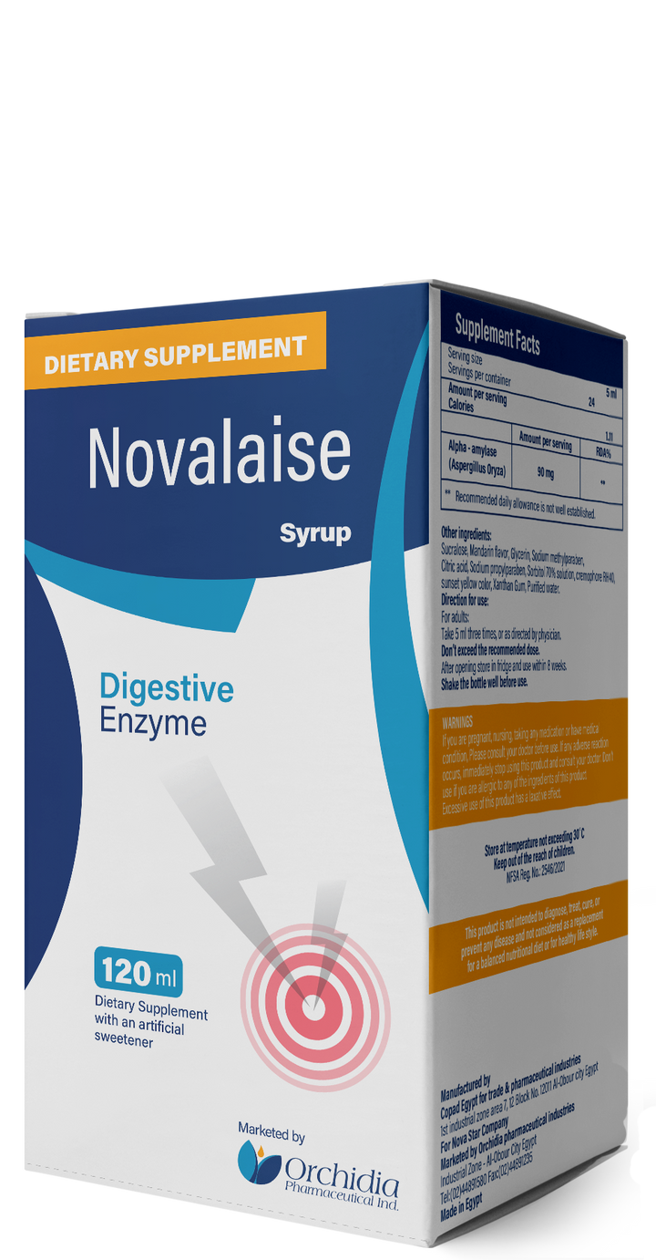 Novalaise Alpha Amylase Enzyme with Mandarin Flavor - 120 ml